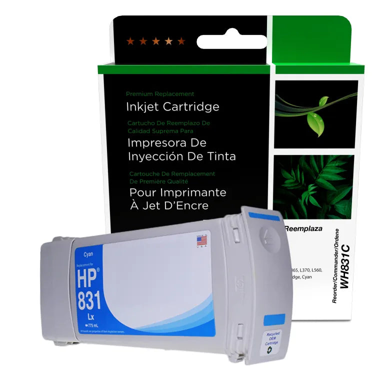 HP 831 (CZ683A) cyan North American Remanufactured ink cartridge