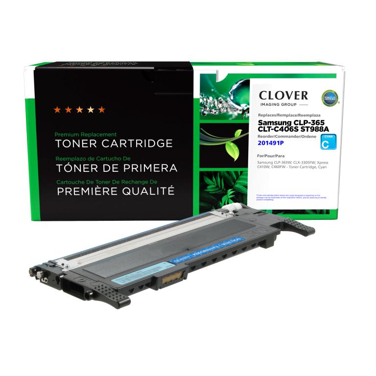 Cyan Toner Cartridge for Samsung CLT-C406S
