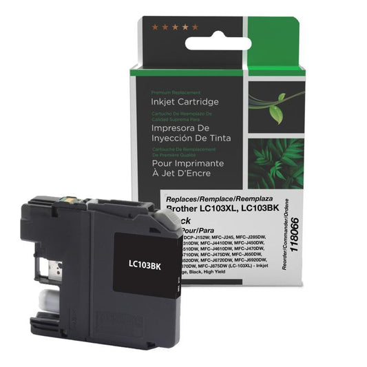 High Yield Black Ink Cartridge for Brother LC103