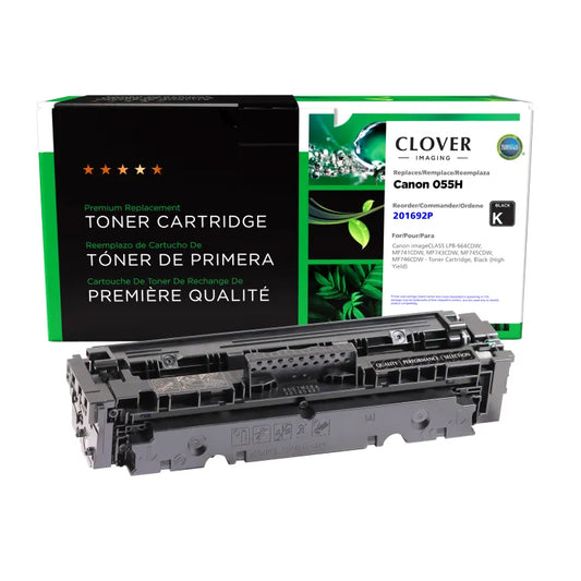 Canon 055HBK (3020C001) high-yield black North American Remanufactured toner