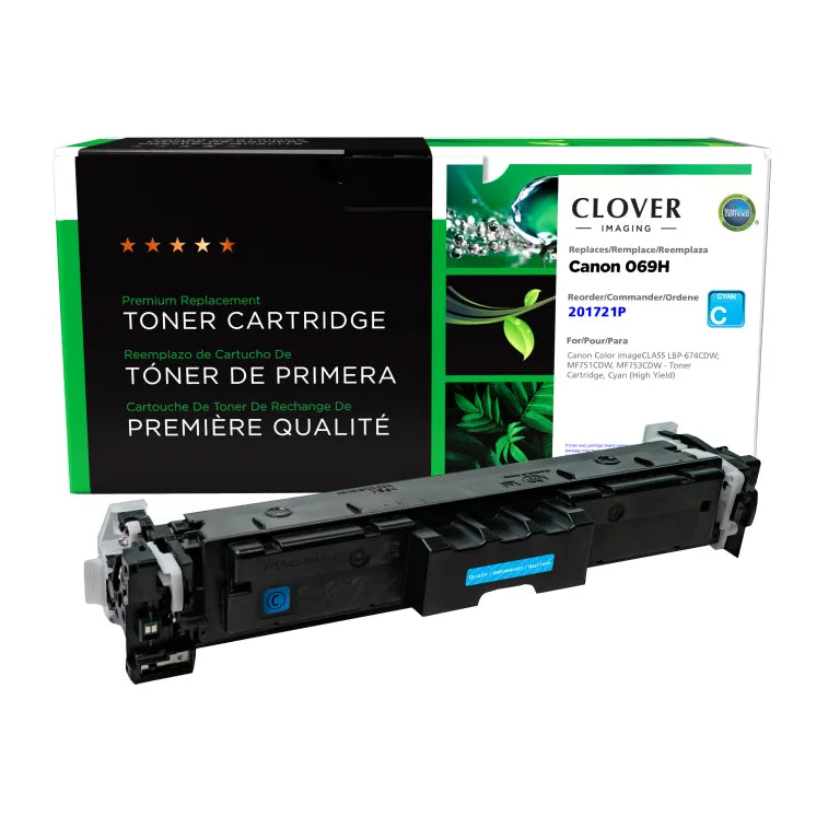 Canon 069HC (5097C001) high-yield cyan North American Remanufactured toner