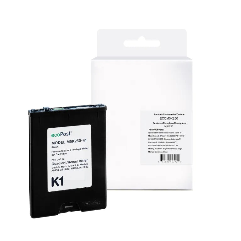Quadient/Rena M5K250 black North American Remanufactured supply