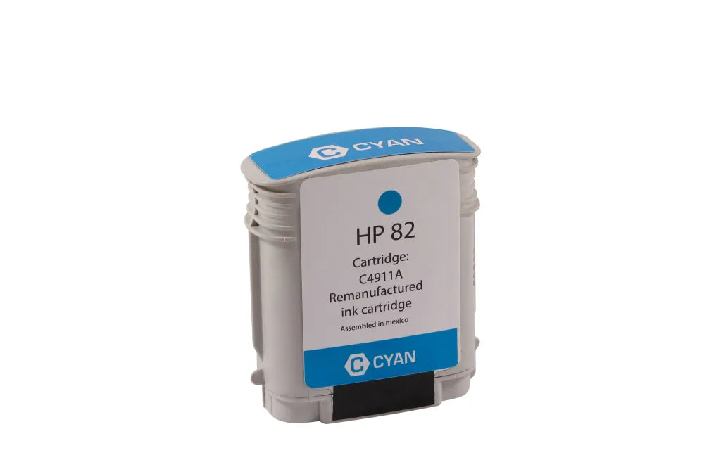 HP 82 (C4911A) high-yield cyan North American Remanufactured ink cartridge