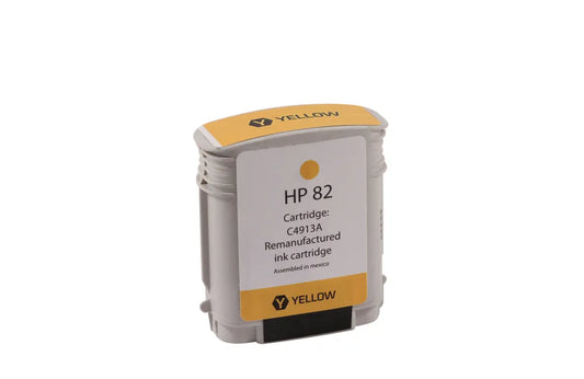 HP 82 (C4913A) high-yield yellow North American Remanufactured ink cartridge