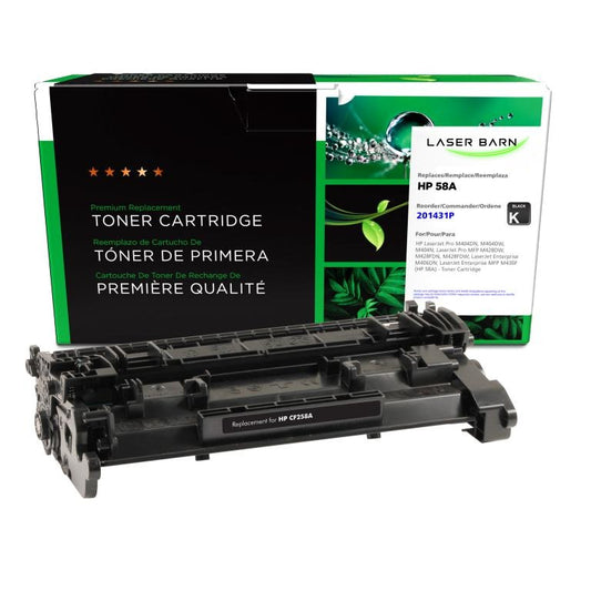 HP 58A CF258A black North American Remanufactured toner cartridge with new chip
