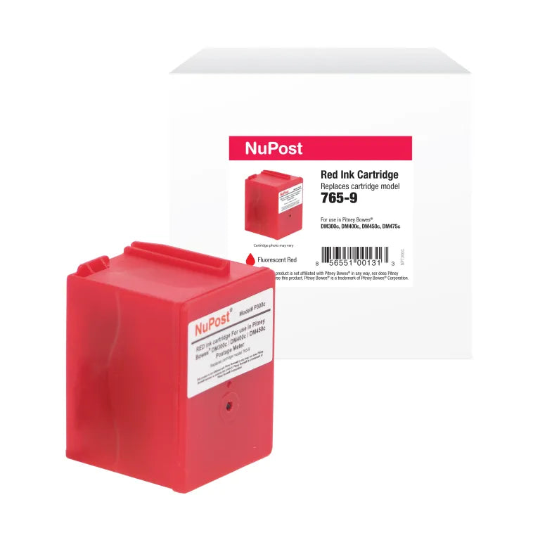 Pitney Bowes 765-9 red New Build ink cartridge