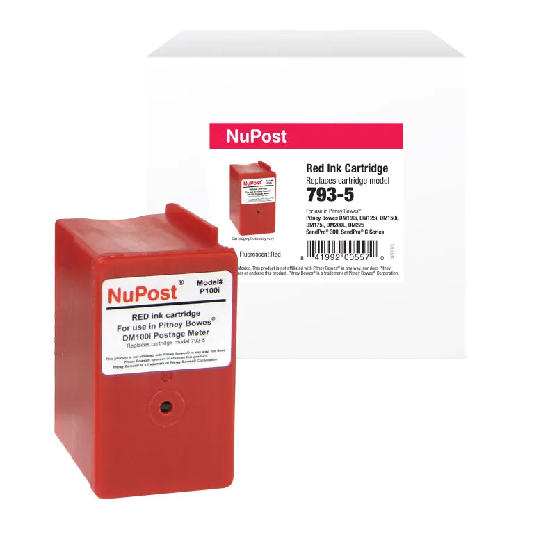 Pitney Bowes 793-5 red New Build ink cartridge