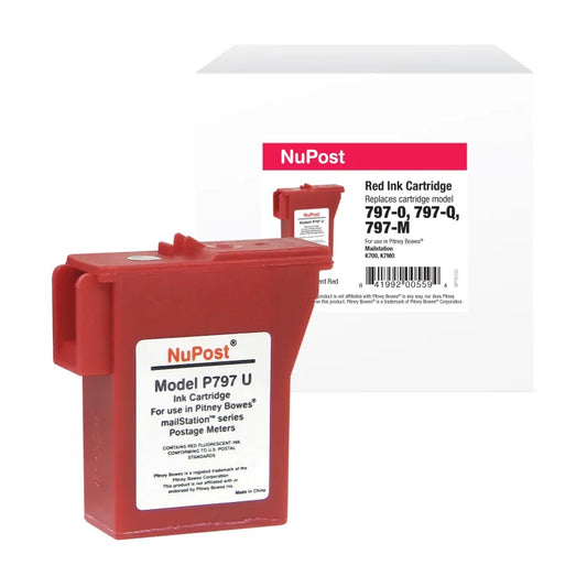 Pitney Bowes 797-0/797-Q/797-M red New Build ink cartridge