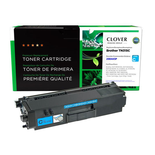 High Yield Cyan Toner Cartridge for Brother TN315