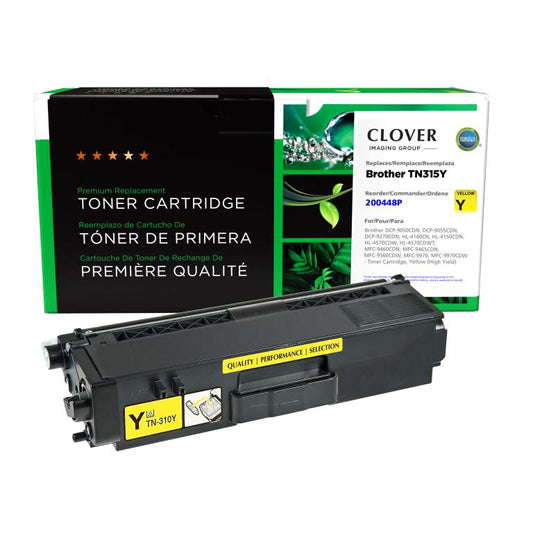 High Yield Yellow Toner Cartridge for Brother TN315