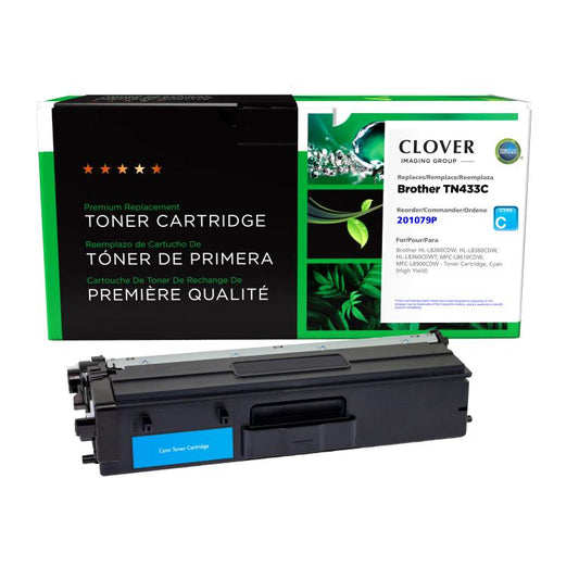 High Yield Cyan Toner Cartridge for Brother TN433C