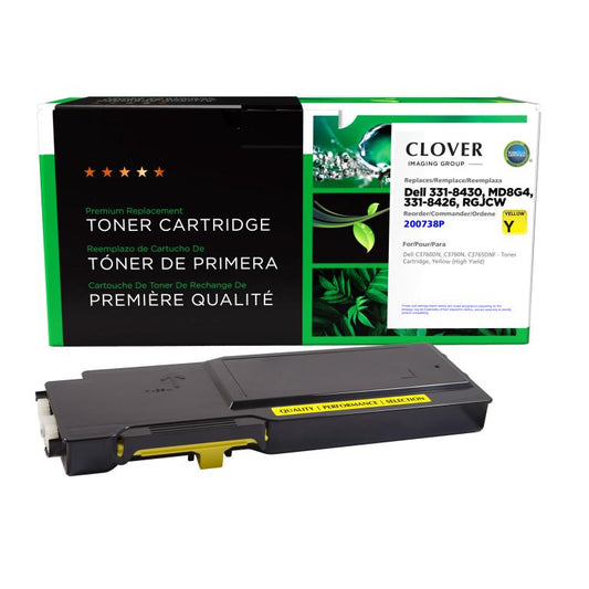 High Yield Yellow Toner Cartridge for Dell C3760