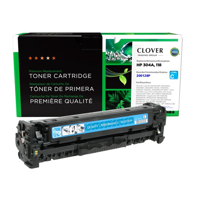 Cyan Toner Cartridge for HP 304A (CC531A)
