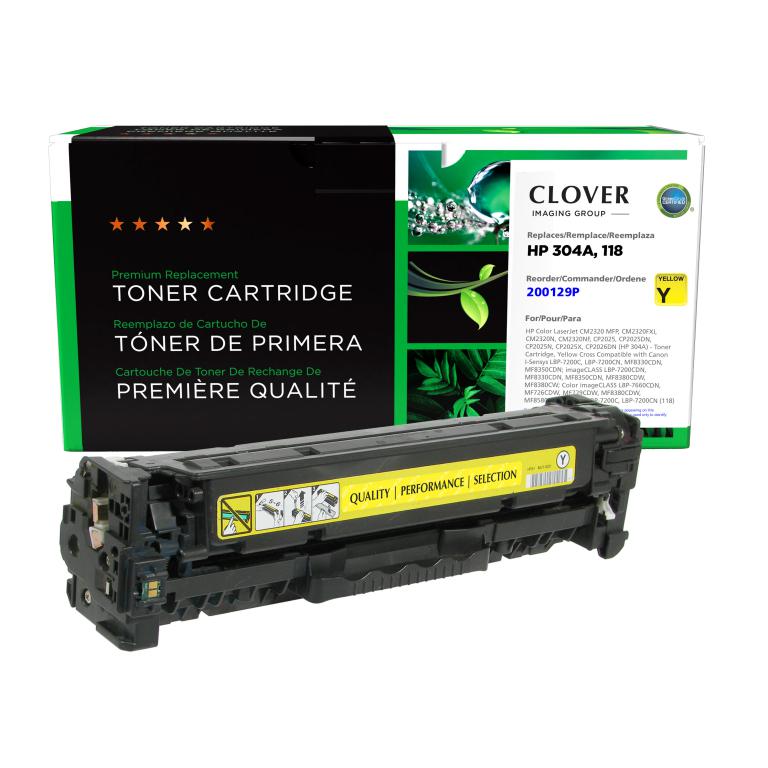 Yellow Toner Cartridge for HP 304A (CC532A)