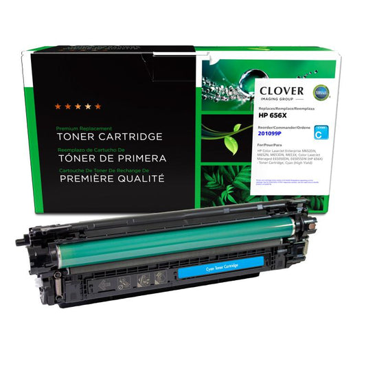 High Yield Cyan Toner Cartridge for HP 656X (CF461X/W9001MC)