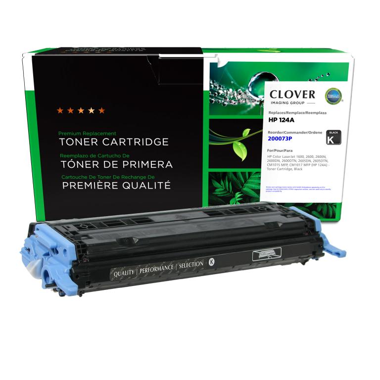 Black Toner Cartridge for HP 124A (Q6000A)