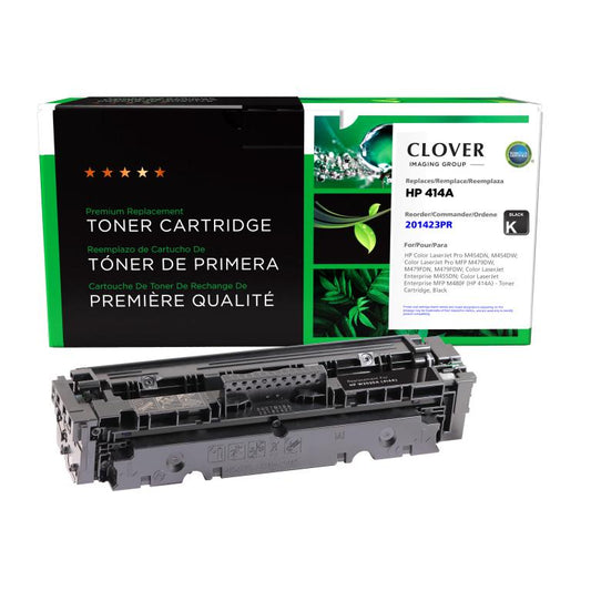 Black Toner Cartridge (Reused OEM Chip) for HP 414A (W2020A)