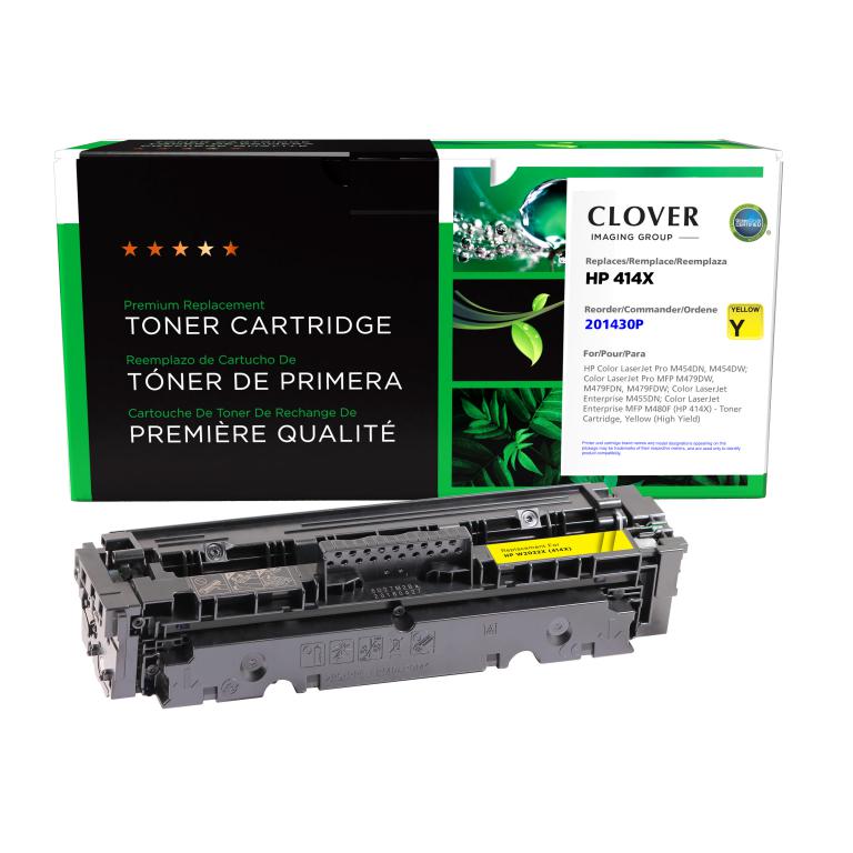 High Yield Yellow Toner Cartridge (New Chip) for HP 414X (W2022X)