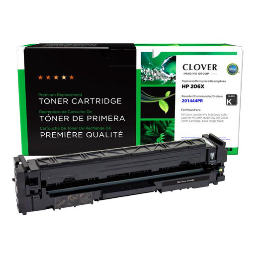 High Yield Black Toner Cartridge (Reused OEM Chip) for HP 206X (W2110X)