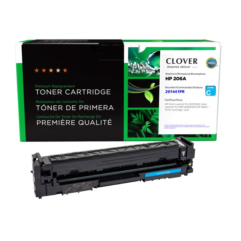 Cyan Toner Cartridge (Reused OEM Chip) for HP 206A (W2111A)