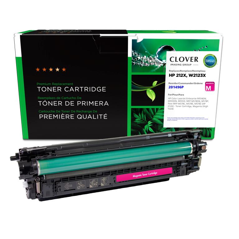 High Yield Magenta Toner Cartridge (New Chip) for HP 212X (W2123X)