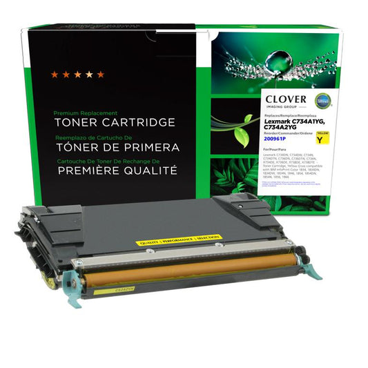 Yellow Toner Cartridge for Lexmark C734/C736/X734