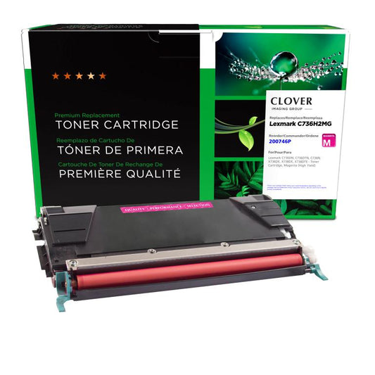 High Yield Magenta Toner Cartridge for Lexmark C736/X736/X738