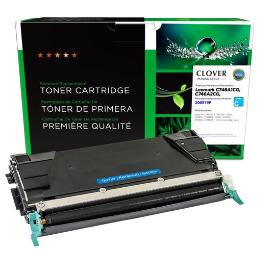 Cyan Toner Cartridge for Lexmark C746/C748