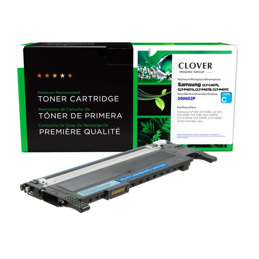 Cyan Toner Cartridge for Samsung CLT-C407S